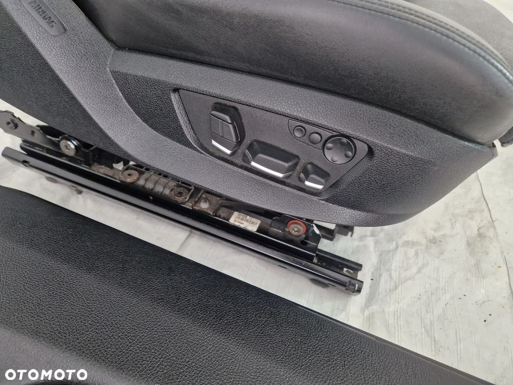 BMW F11 M5 Środek Mpakiet fotele kanapa boczki europa komplet full wentylowane grzane + tv - 4