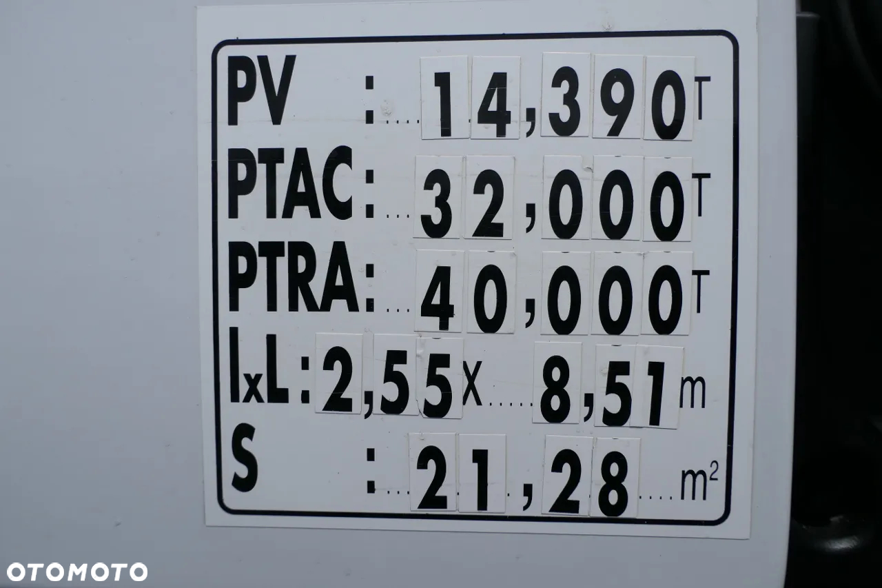 Mercedes-Benz ACTROS 32 440 / 8x4 / WYWROTKA + HYDROBURTA / EPS + SPRZĘGŁO / ŁADOWNOŚĆ : 18 TON - 34
