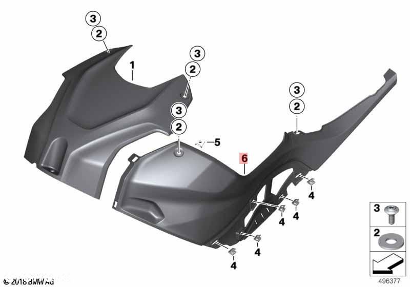 ORYGINAŁ CARBON OSŁONA OWIEWKA LEWA K66 K67 M BMW S 1000 8404071 - 9