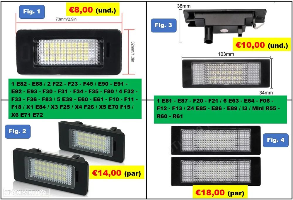 Capa interior puxador BMW F30–F31–F32–F33–F34-F35-F36-F80-F83 - 18
