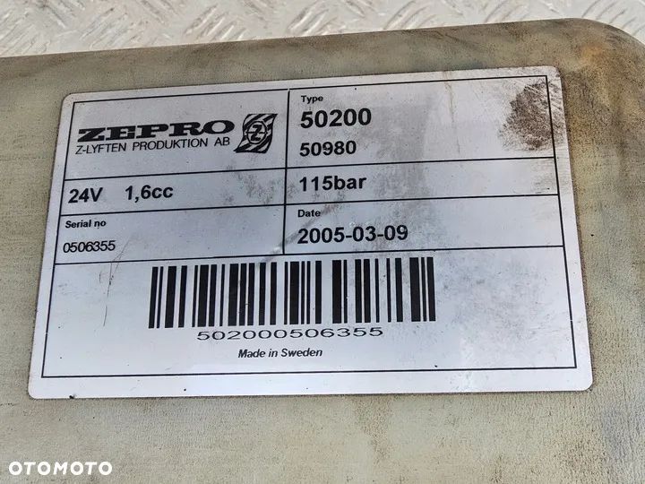 POMPA HYDRAULICZNA AGREGAT SILNIK ZBIORNIK WINDY ZEPRO TYP: 32374 2 kW 24V - 4