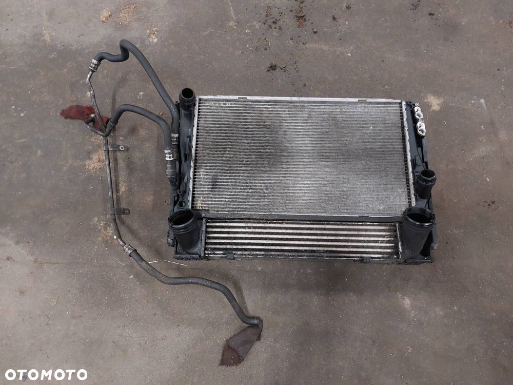 CHŁODNICE KOMPLET WODY KLIMATYZACJI BMW E90 2.0 D 3093796 779744704 - 1