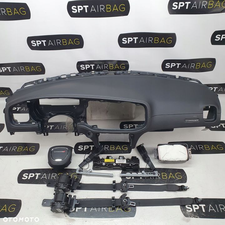 DODGE CHARGER DESKA ROZDZIELCZA KONSOLA KOKPIT PULPIT PODUSZKI AIRBAG AIR BAG PASY KIT SET - 1