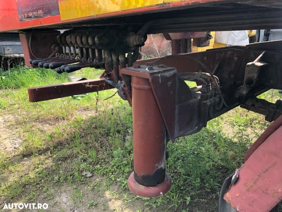 Platforma transport masini cu troliu , rampe extensibile carlig - 3