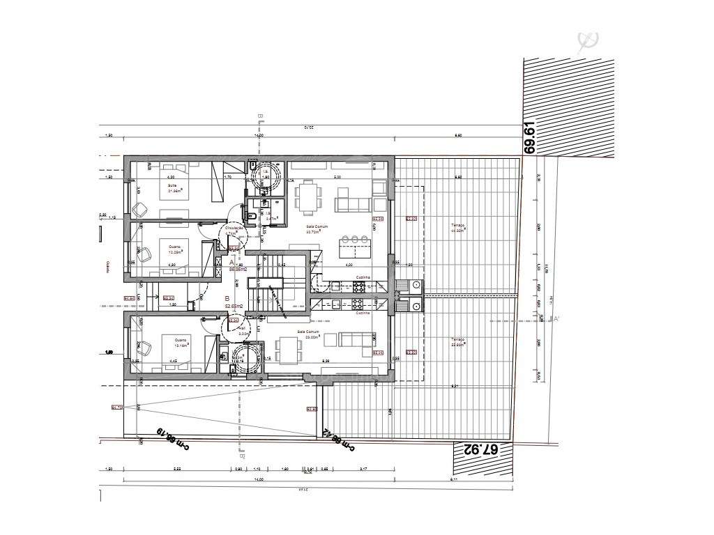 Apartamento T2 | Suite|Terraço 47m2| Garagem| Arrecadação - Grande imagem: 2/21