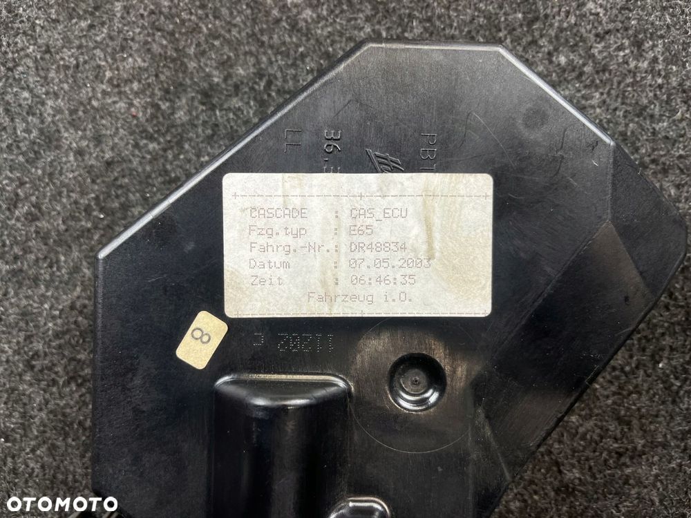 bmw e65 moduł cas satcyjka kluczyk 6924711 - 8