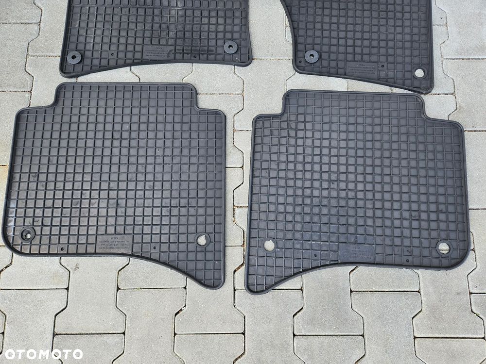 VW TOUAREG 7L 03-09R WYCIERACZKI DYWANIKI GUMOWE CZARNE KOMPLET PRZOD TYL PETEX - 3