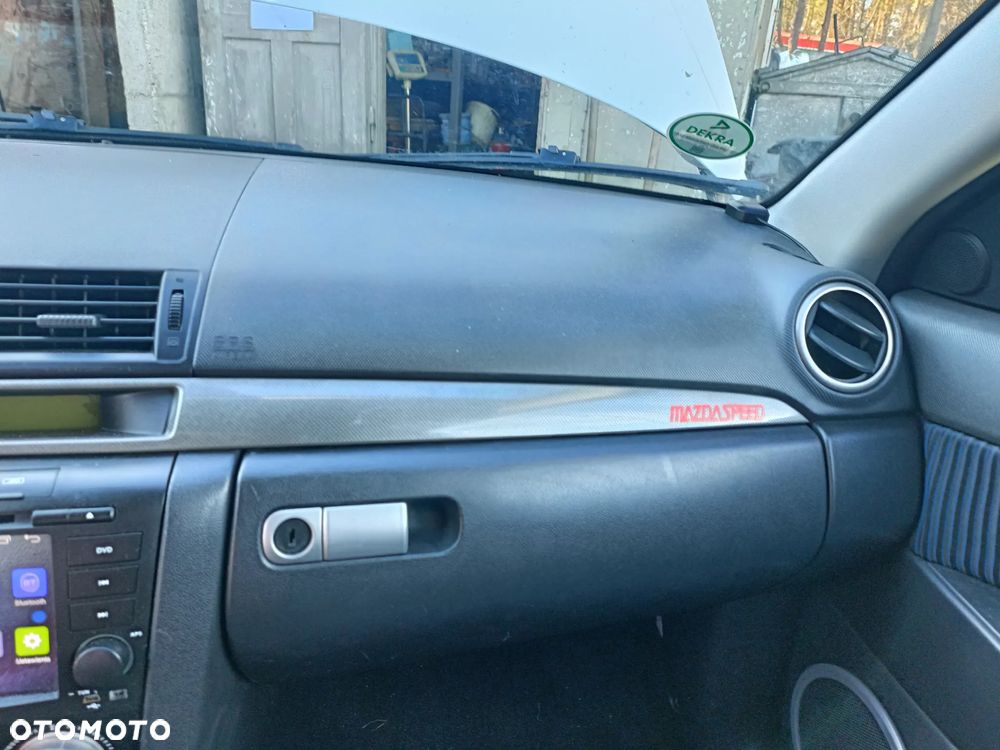 MAZDA 3 I BK 03-06 2005 r. SPORT deska rozdzielcza + pasy lewy i prawy przód + moduł + AIRBAG * - 4