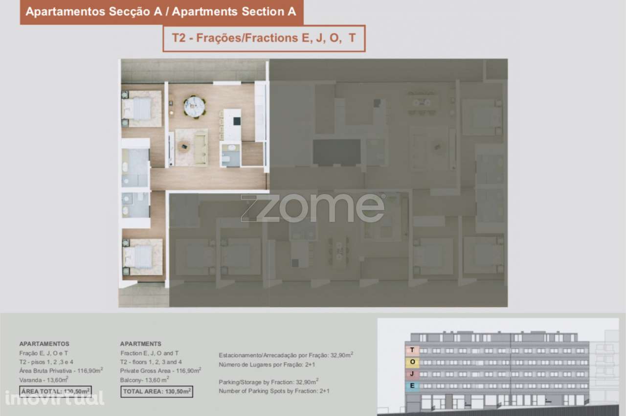 Apartamento T2 em Construção, no centro de Felgueiras - Grande imagem: 3/17