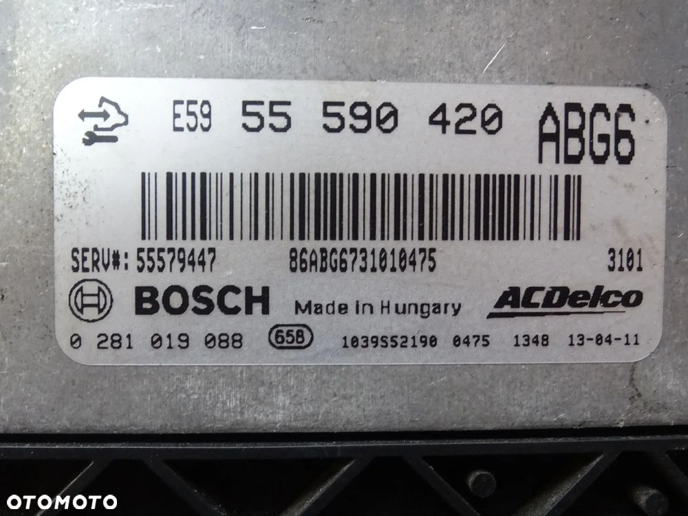 KOMPUTER STEROWNIK SILNIKA 2,0 CDTI OPEL INSIGNIA A ASTRA J ZAFIRA C CORSA E59 EDC17C59 - 5