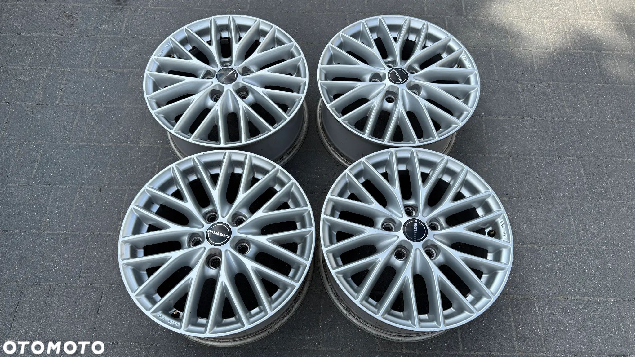 FELGI ALUMINIOWE BORBET R16 5x114.3 ET50 koła nissan kia hyundai - 1