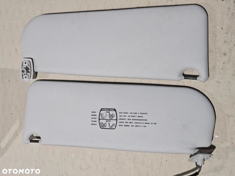 Peugeot 807 Citroen C8 osłona przeciwsłoneczna prawa lewa słonecznik - 2
