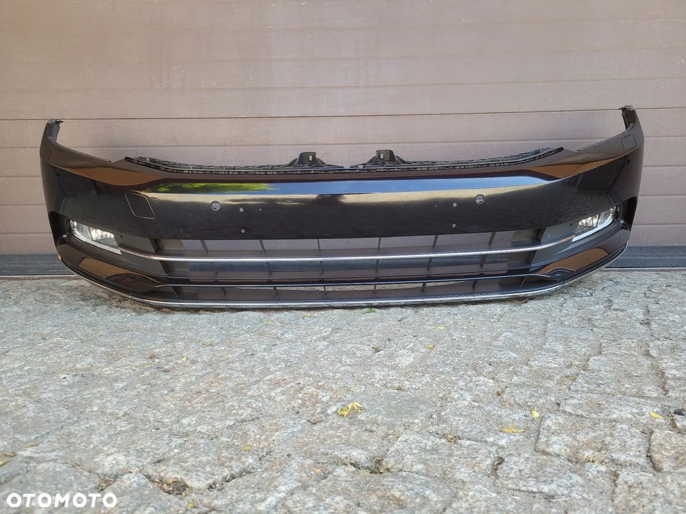 ZDERZAK PRZEDNI PRZÓD VW PASSAT B8 HIGHLINE LC9X PDC SPRYSKIWACZE - 1