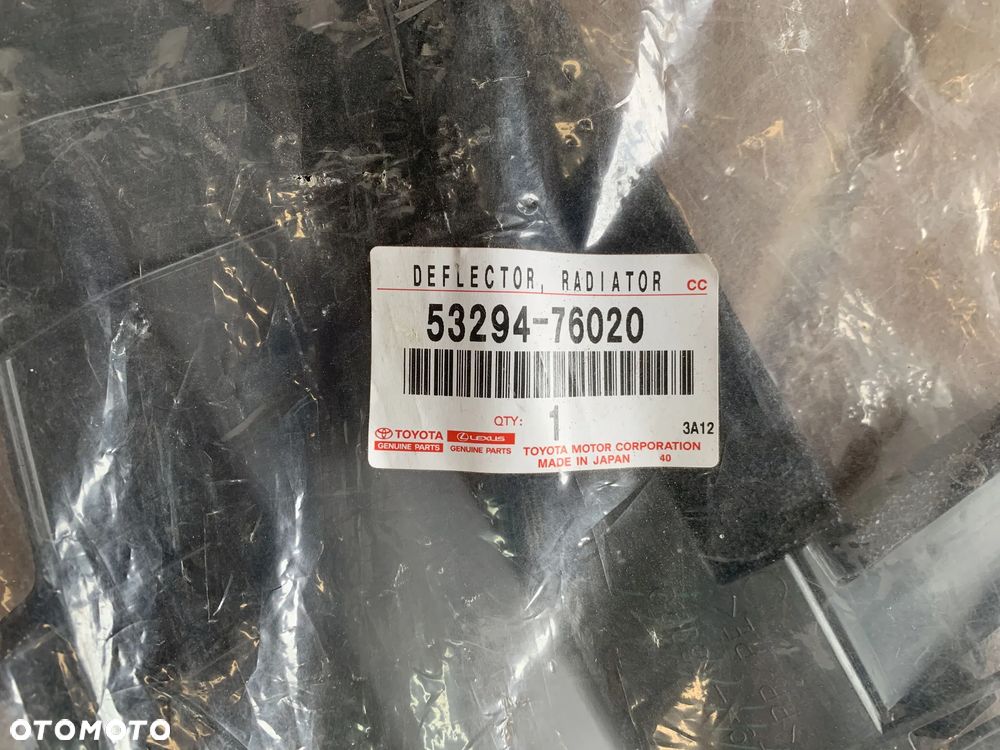 LEXUS CT 2010-2020 OSŁONA CHŁODNIC WLOT POWIETRZA KIEROWNICA 53294-76020 - 4