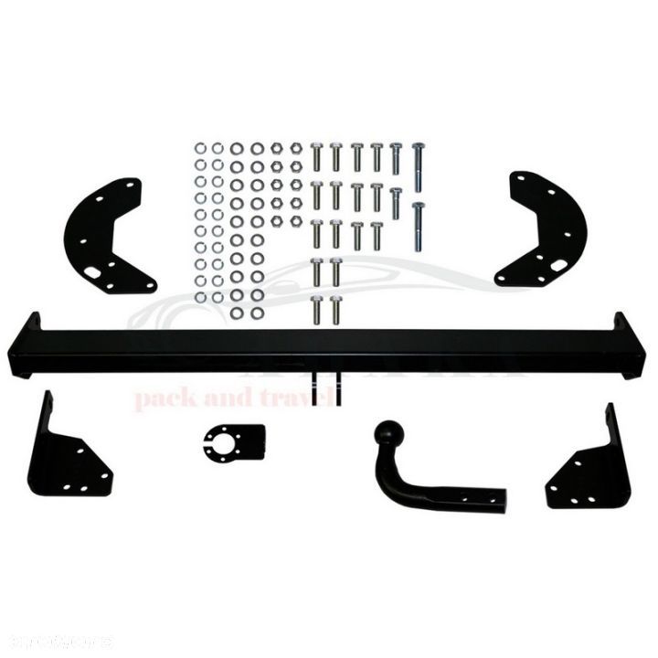 Hak Holowniczy Odkręcany Do Nissan Navara D40 2005-2010 (Zderzak Rurkowy) - 2