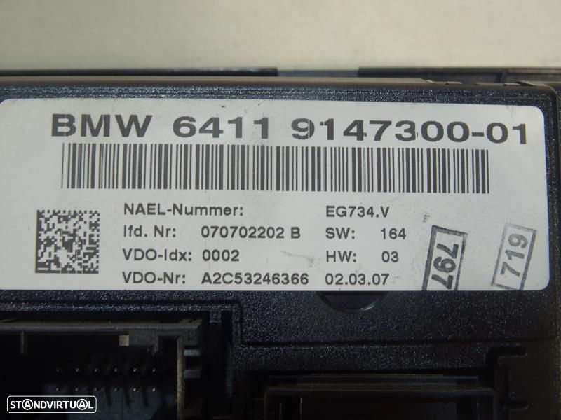 Climatronic / Comando Sofagem / Chaufagem Bmw 3 Coupé (E92)  9147300 / - 7
