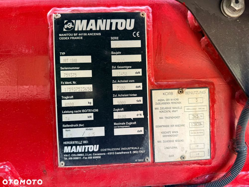Manitou MRT1840 - 13