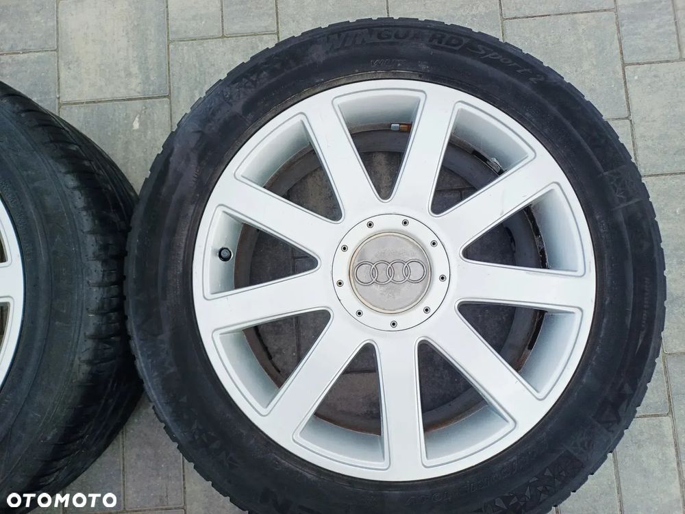 FELGI Z OPONAMI KOŁA ALUMINIOWE AUDI A3 A4 A6 A8 R18 5X112 ET43 8Jx18H2 4E0601025AB NR24 - 5