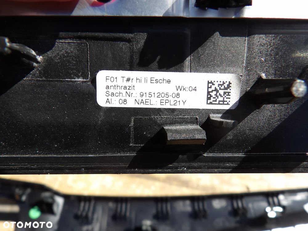 BMW - F01 - KOMPLET LISTEW - DEKORY - DEMONTAŻ - EUROPA - 9113863  9119796  9166934  9151205  9151203  9151206  9151204  9192355 - 8