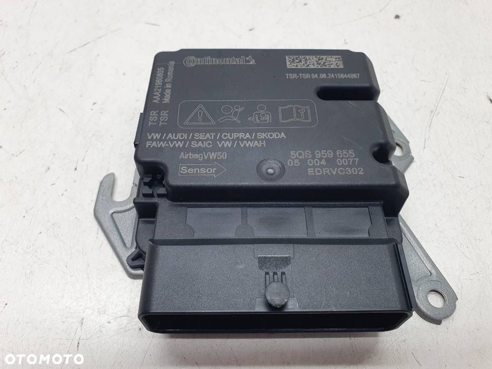 MODUŁ SENSOR PODUSZEK AIRBAG 5QS959655 SKODA OCTAVIA IV - 1