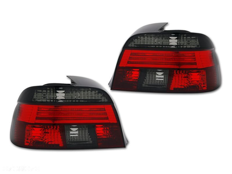 LAMPY TYLNE KPL TUNING RED SMOKE CLEAR żarówkowa BMW 5 E39 SEDAN 1996-2000 - 1