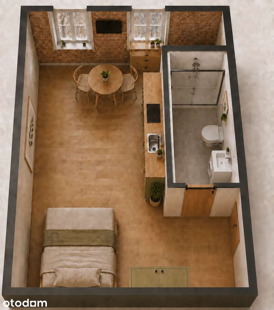 Mieszkanie na sprzedaż, 1 pokój, 25 m², Lubawka