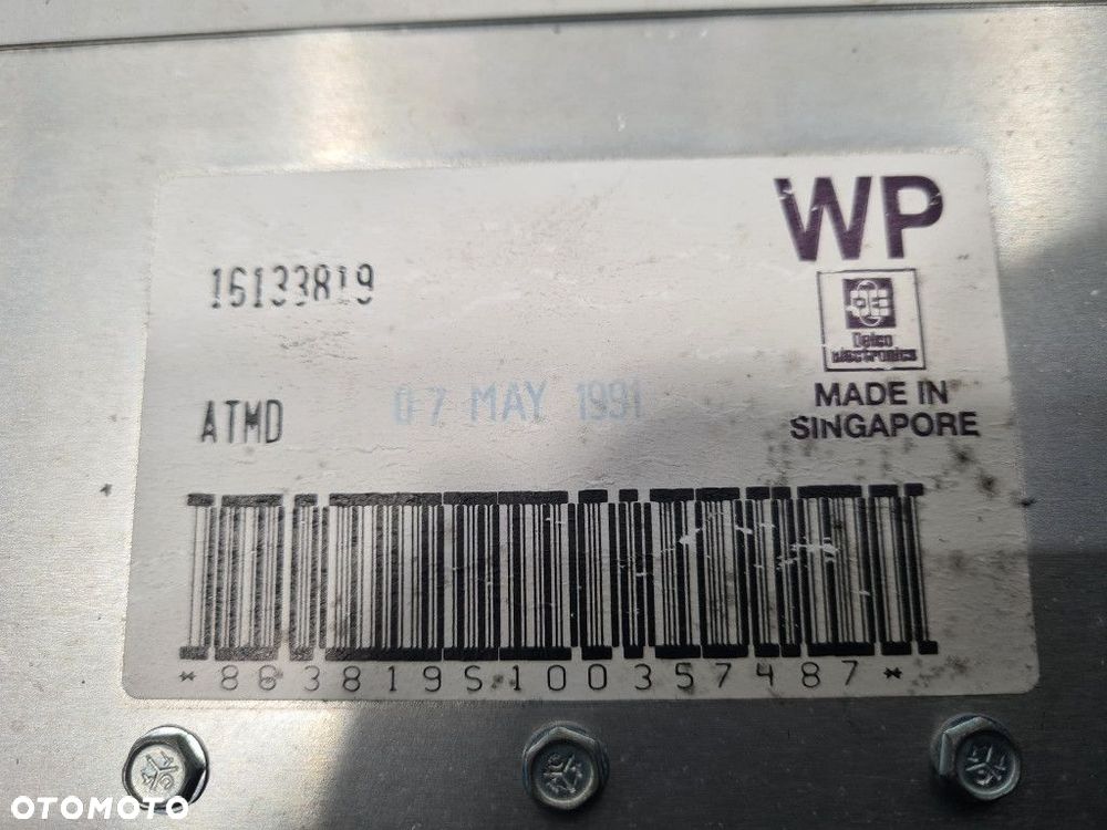 OPEL KADETT E LIFT 1.6B STEROWNIK SILNIKA 16133819 - 2