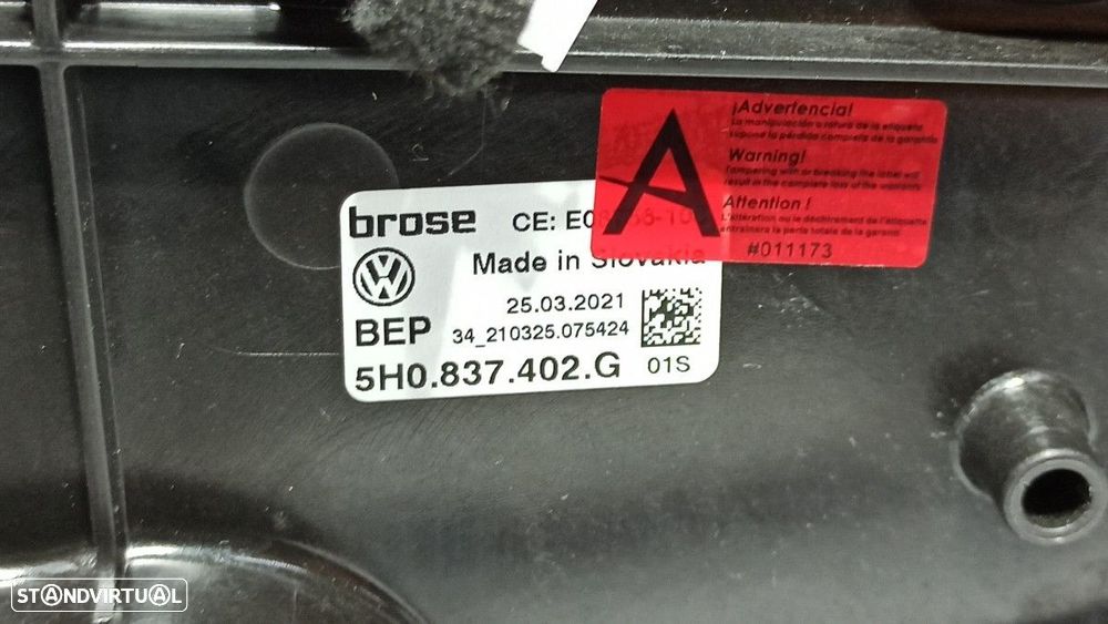 ELEVADOR FRENTE DIREITO VOLKSWAGEN GOLF VIII LIM. (CD1) LIFE - 2