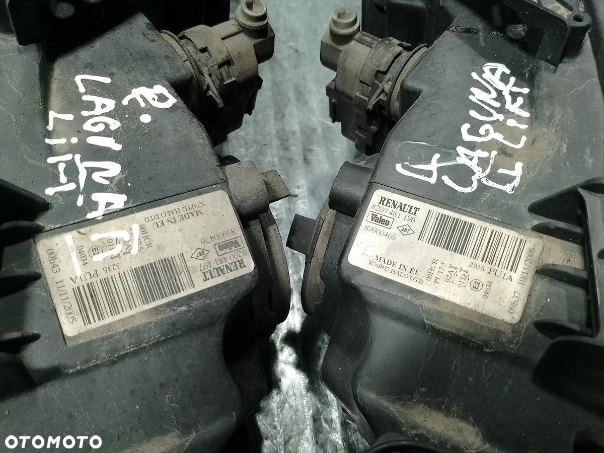 LAMPY PRZÓD KOMPLET RENAULT LAGUNA II  LIFT 8200481196   8200481197 - 6