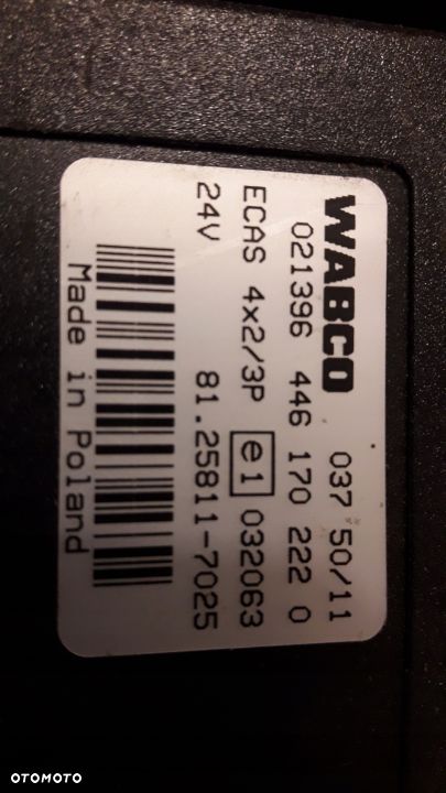 STEROWNIK ECAS MAN TGA TGX 81.25811.7018 7019 7025 - 3