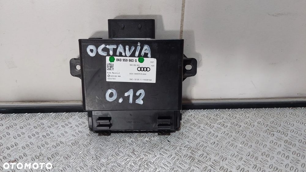 STABILIZATOR PRZETWORNICA NAPIĘCIA 1,6 TDI SKODA OCTAVIA II 2 LIFT KOMBI R2012 NR 8K0959663G - 1