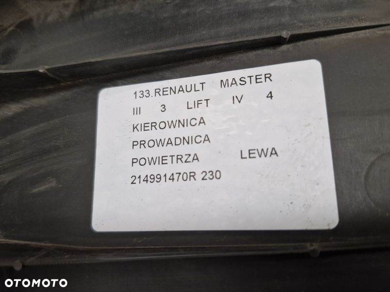 RENAULT MASTER III 3 LIFT IV 4 KIEROWNICA PROWADNICA POWIETRZA LEWA 214991470R - 4