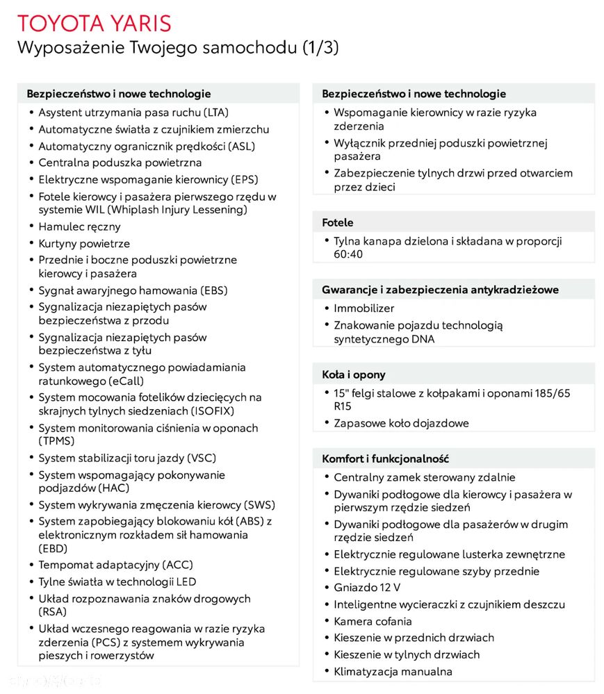 Toyota Yaris 1.0 Comfort - 18