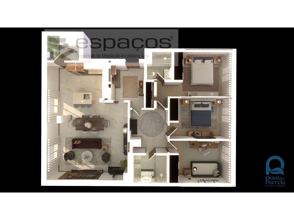 T3 Novo no Centro da Cidade. - Grande imagem: 2/9