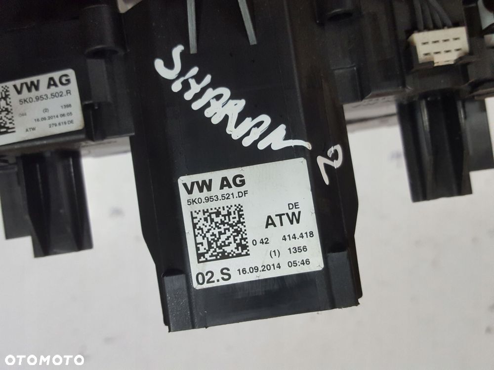 VW SHARAN 7N 10-15r ALHAMBRA MANETKI PRZEŁĄCZNIKI TEMPOMAT 5K0953521DF - 2