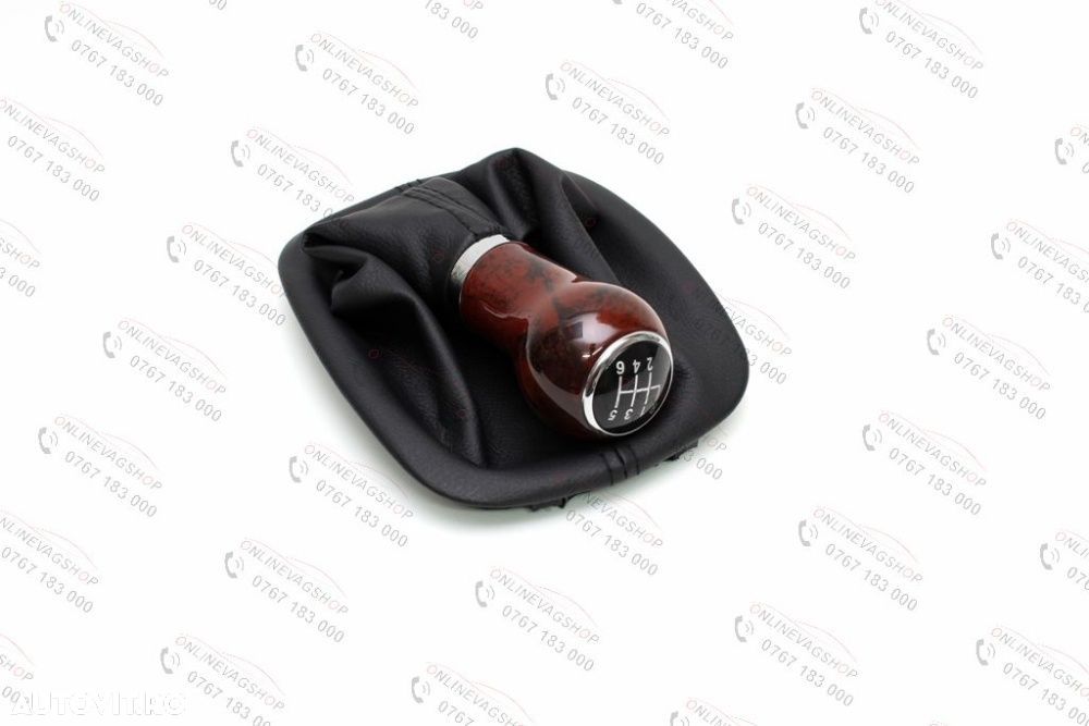 Manson negru/crem nuca schimbator Mahon pt VW Passat 3BG in 5/6 viteze - 8
