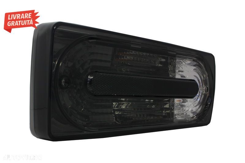 Stopuri Negru Fumuriu Mercedes W463 G-Class (1989-2015) G55 Design- livrare gratuita - 4