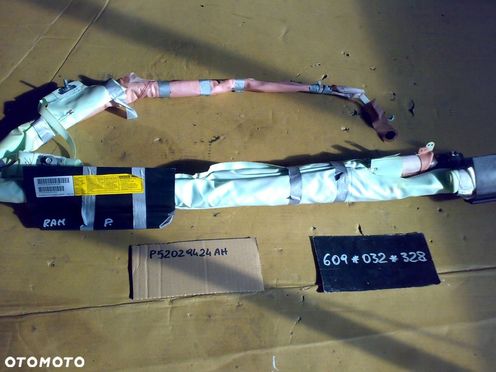 dodge ram 1500 2013 2018 quad cab sport kurtyna prawa poduszka boczna - 2