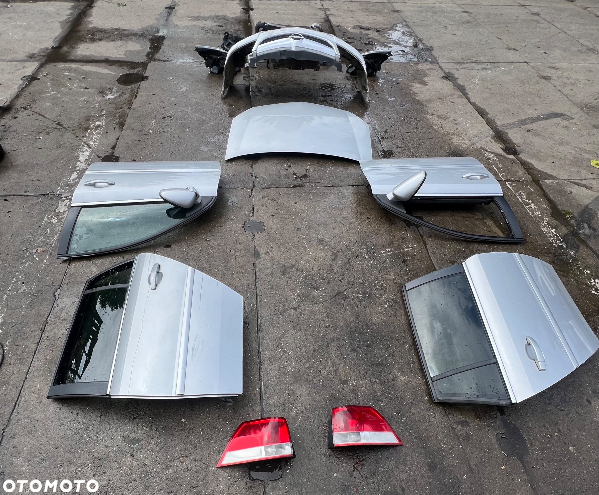 Opel Vectra c lift pas przedni chłodnica zderzak przód drzwi przednie prawe Lewe tylne prawe lewe maska lampy  przód lampy tył - 3