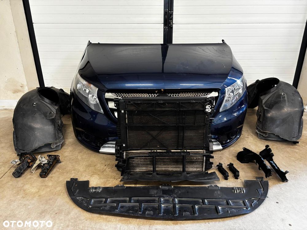 KOMPLETNY PRZÓD MERCEDES VITO W447 MASKA BŁOTNIK LAMPY CHŁODNICE - 4