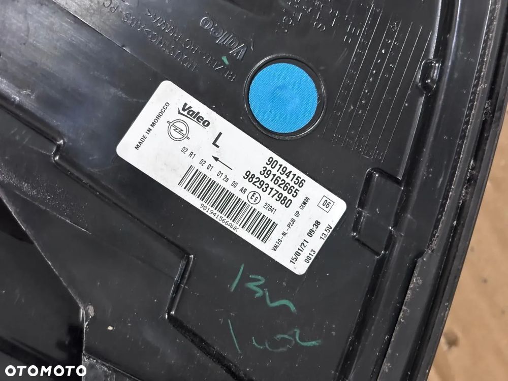 OPEL CORSA F LAMPA TYLNA LED PRAWY/LEWY TYŁ 9829317980 9829317880 EUROPA - 8