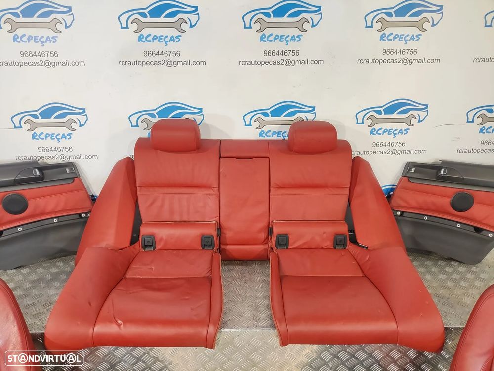.BANCOS EM PELE BMW SERIE 3 E92 COUPÉ PACK M ELÉTRICOS COM MEMÓRIA AIRBAGS QUARTELAS TRASEIRAS ORIGINAIS - 5