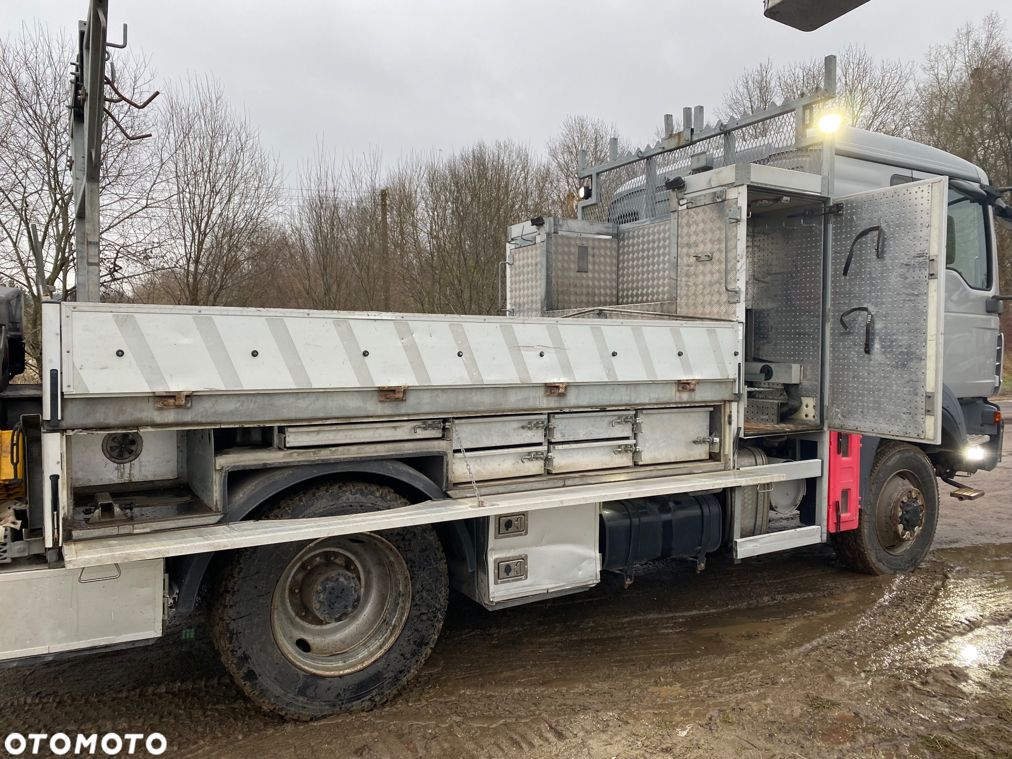 MAN TGM 15.290 4x4 Euro5 Energetyka HMF 1020 wciągarka podest osobowy - 29