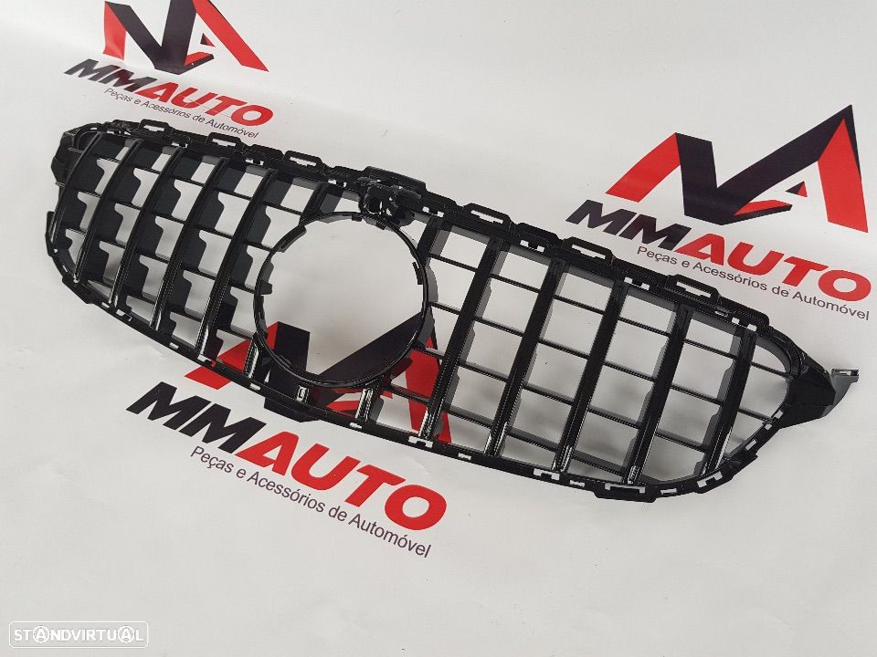 Grelha Frontal Mercedes C W205 GT-R Panamericana C/Camera Preta - 3