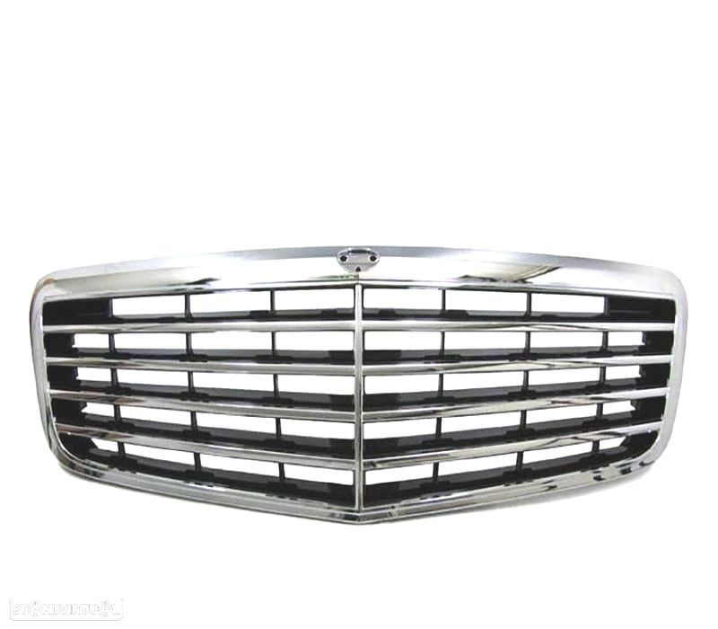 GRELHA FRONTAL MERCEDES CLASE E W211 07-09 PRETA CROMADA - 2