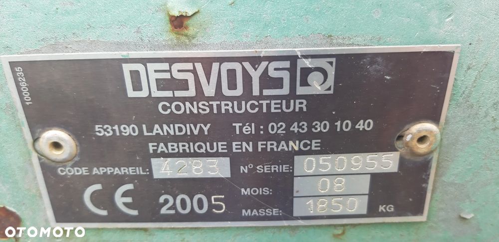 Inny Inny Desvoys DRX 320 Mulczer i kosiarka bijakowa - 6