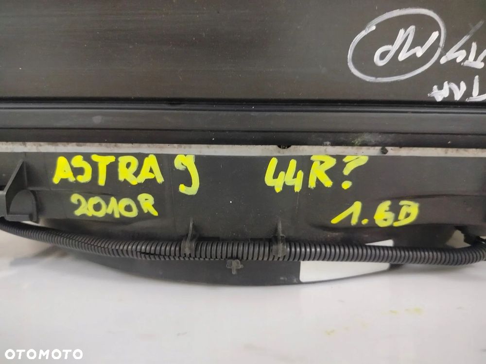 OPEL ASTRA J 09R- KOMPLET CHŁODNIC WENTYLATOR 1.6 BENZYNA AUTOMAT - 8
