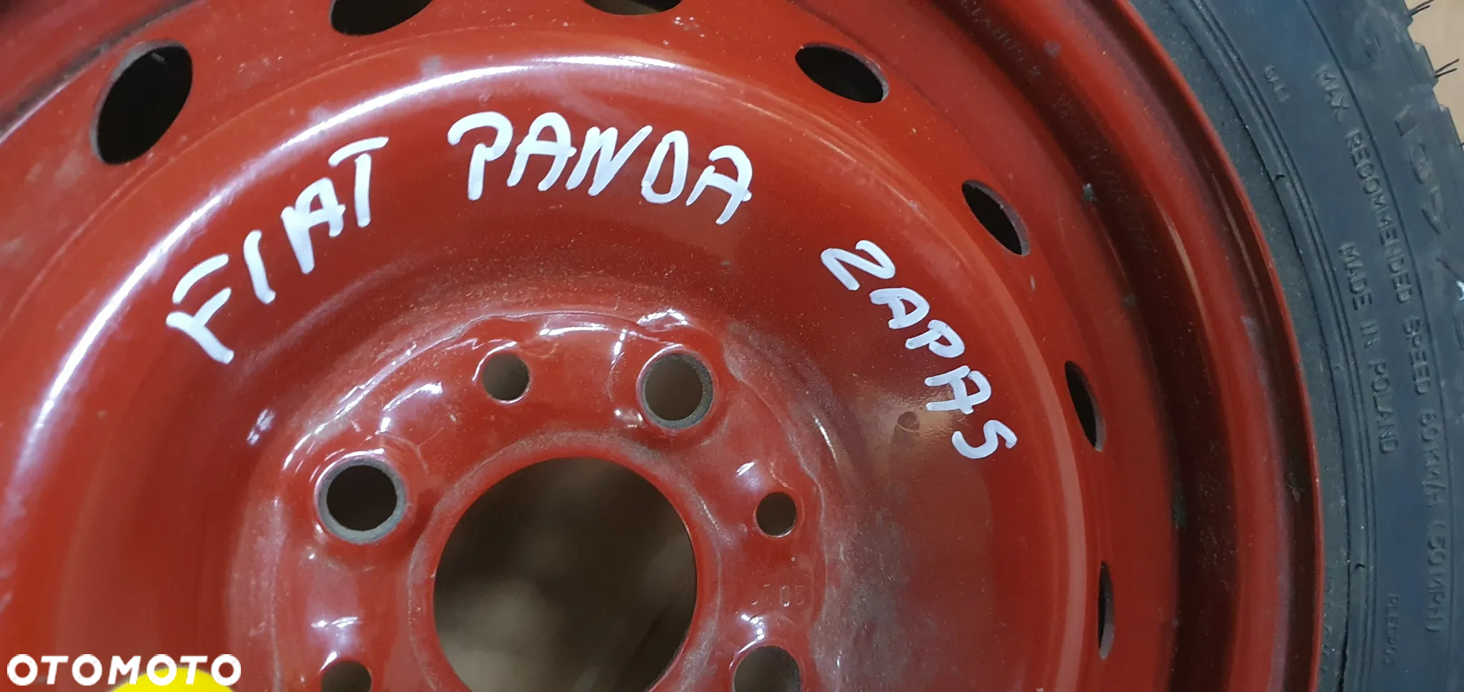Koło zapasowe dojazdówka zapas S 135/80 R13 4X98 Fiat Panda II - 12