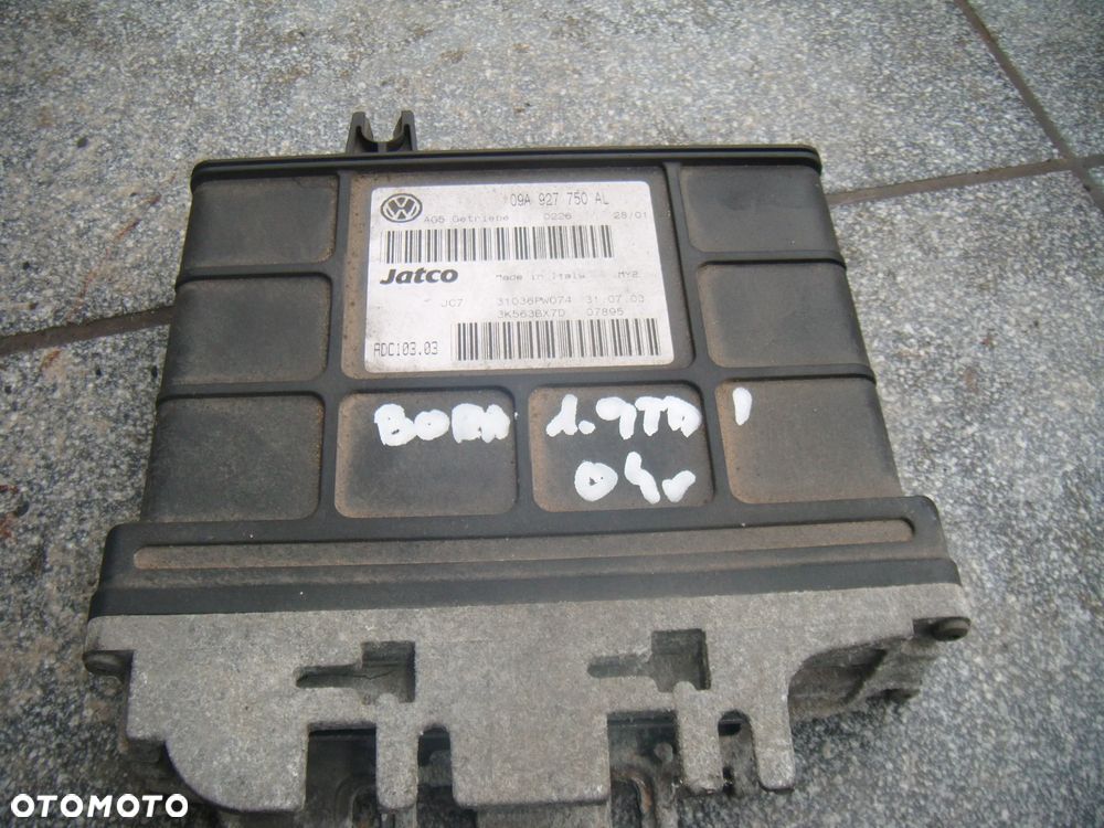 vw  golf 4 1.9 tdi komputer- sterownik skrzyni 09a927750al - 1