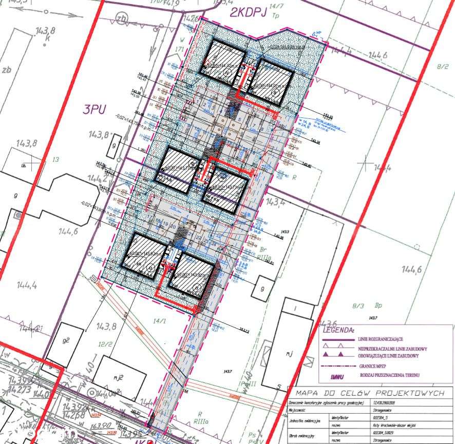 Działka z PnB na 6 bliźniaków Strzeganowice gm. Kąty Wrocławskie - Pełny obrazek: 3/5